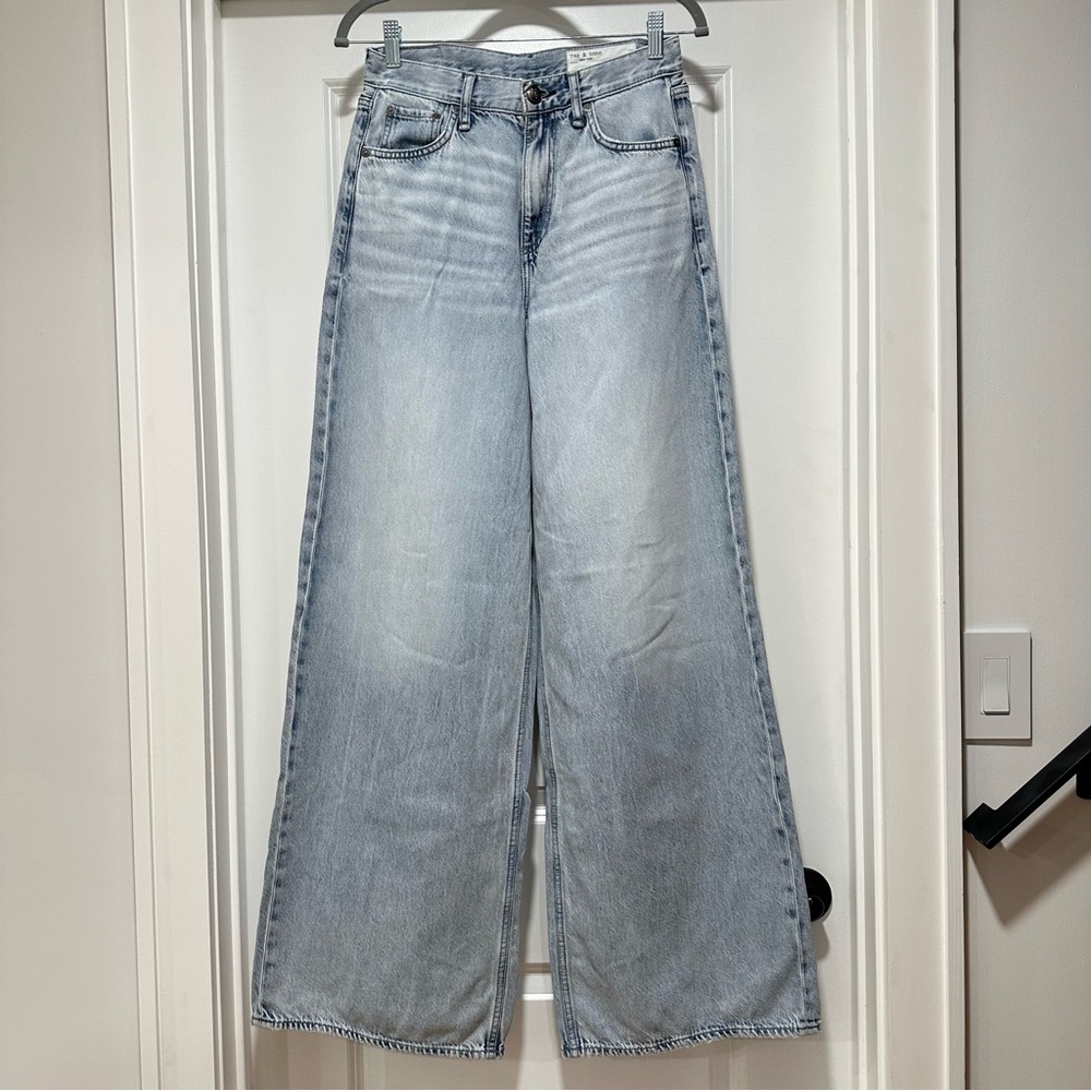 Rag & Bone Sofie Featherweight High Rise Wide Leg Women’s Jeans Size 26 - Picture 3 of 15